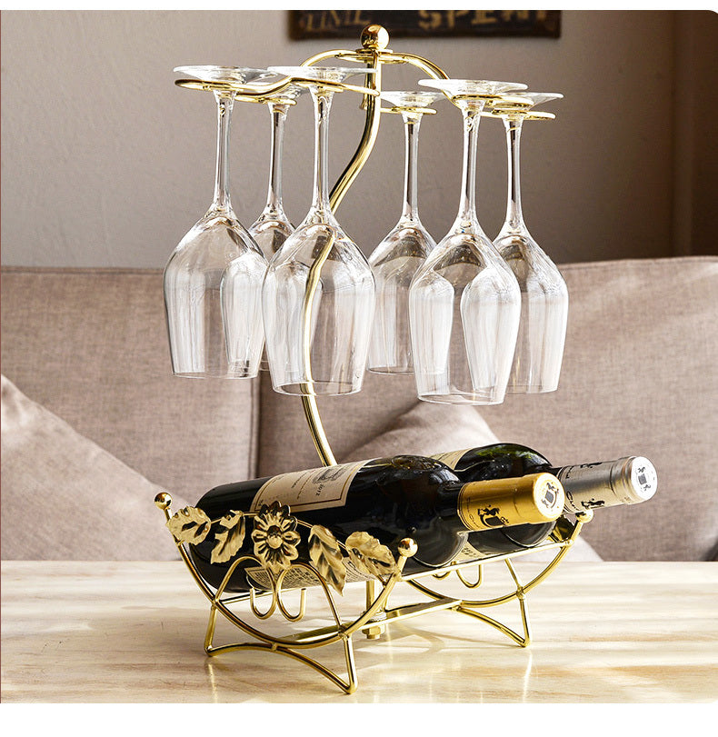 European wine rack decoration creative