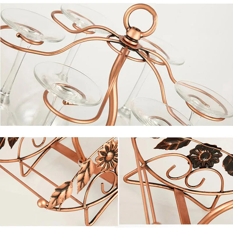 European wine rack decoration creative