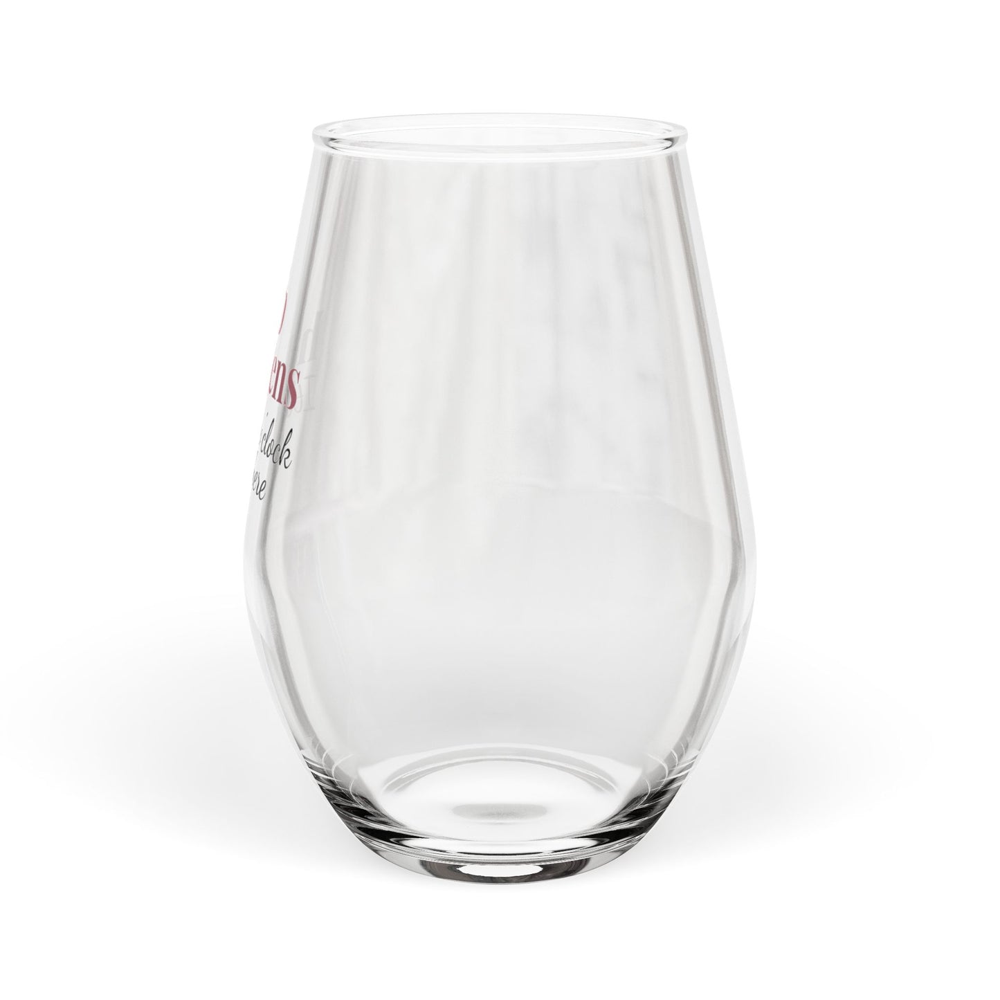 Stemless Sip Happens Wine Glass
