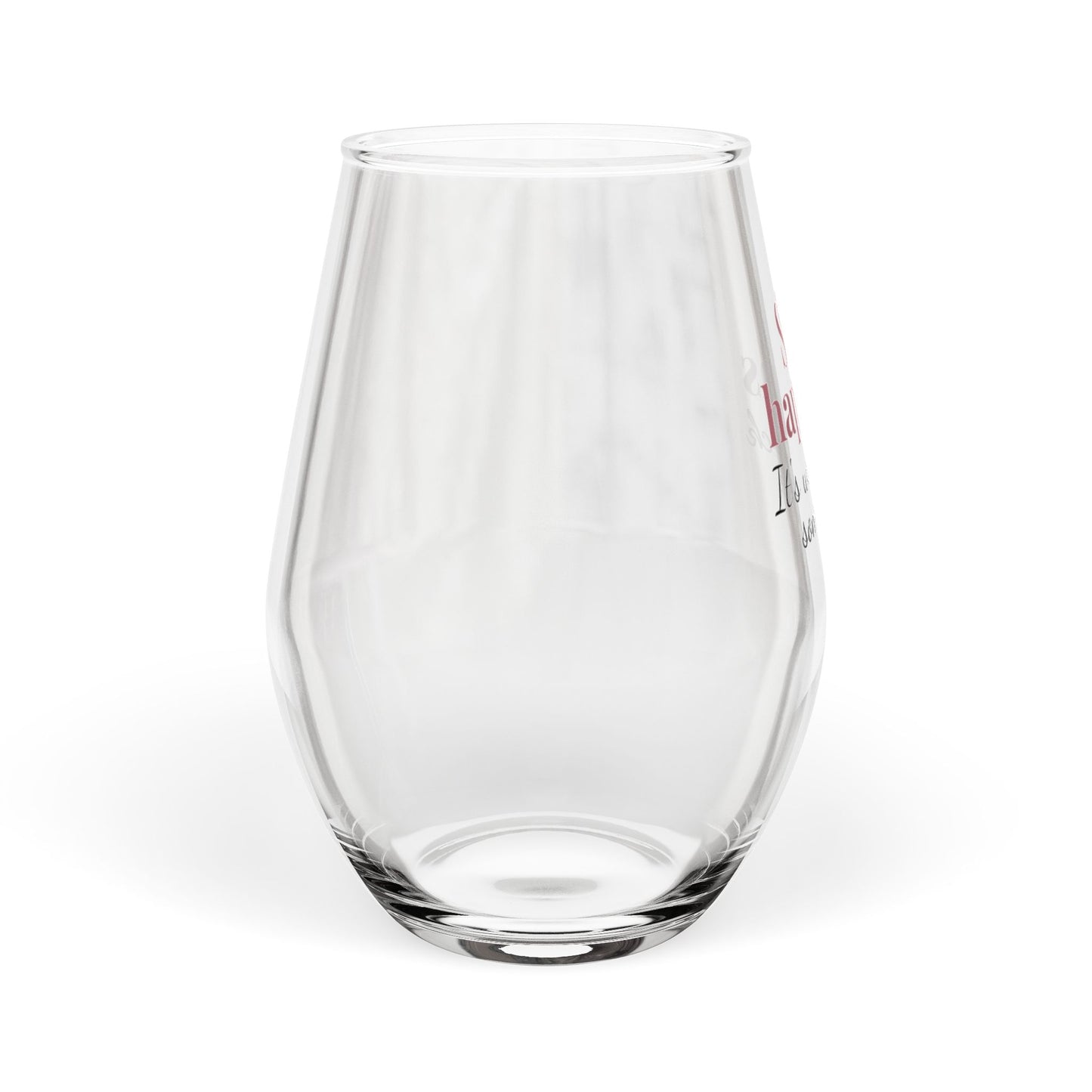 Stemless Sip Happens Wine Glass