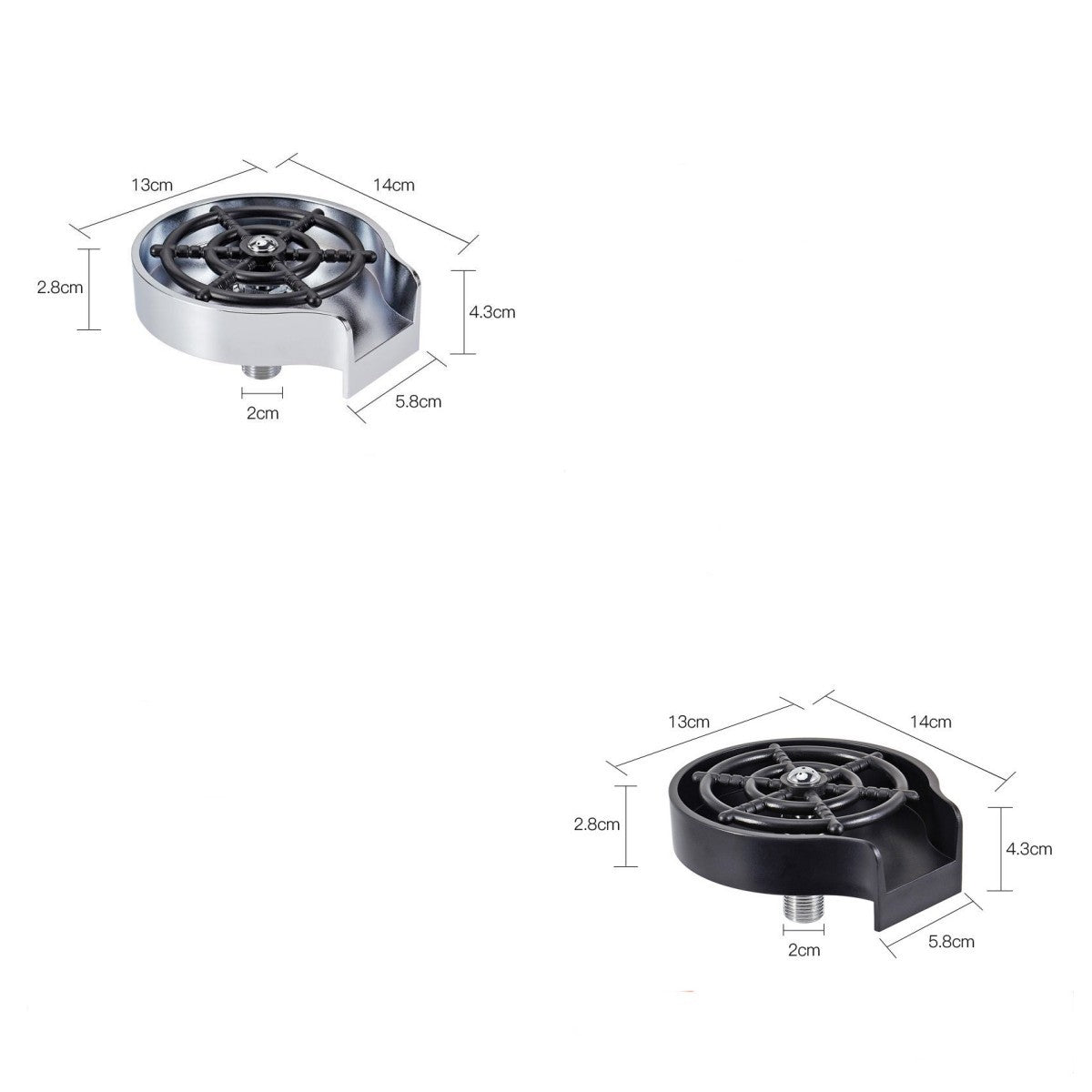 Stainless steel bar cup washer