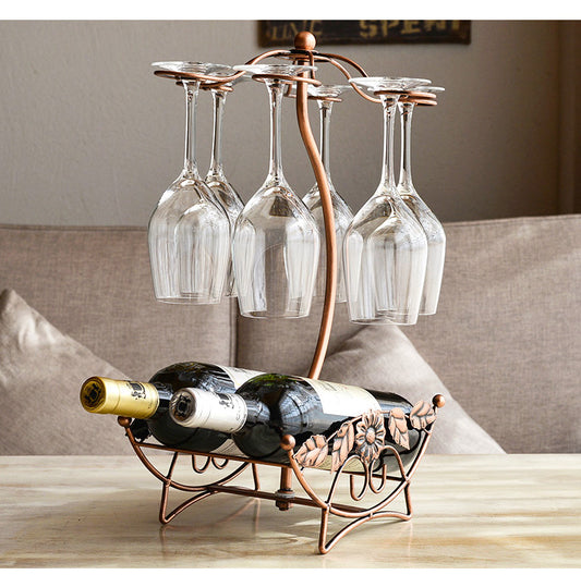 European wine rack decoration creative