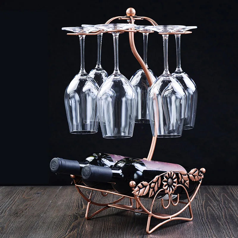 European wine rack decoration creative