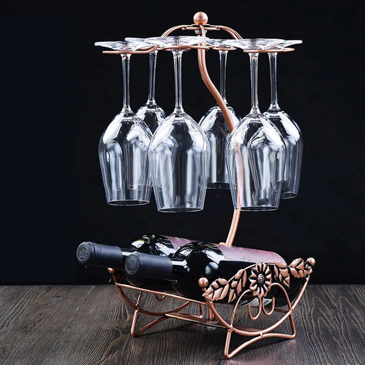 European wine rack decoration creative