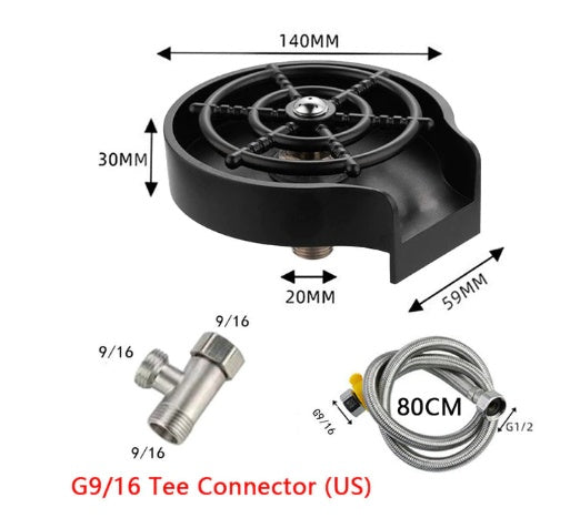 Stainless steel bar cup washer